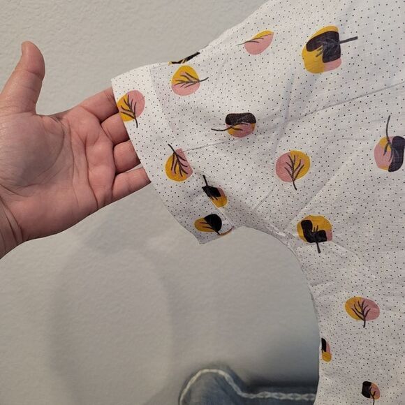 HAILEY&CO. Collared Short Sleeve Blouse - Picture 4 of 9